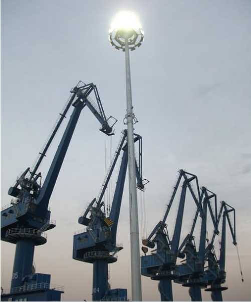 安丘市青岛船港高杆灯亮化